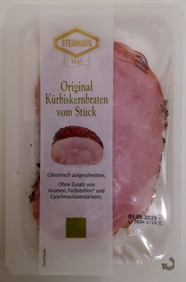 Original Kürbiskernbraten vom Stück front packaging