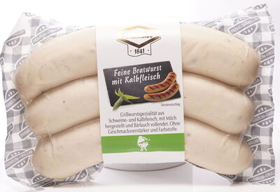 Feine Bratwurst mit Kalbfleisch