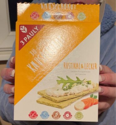 Bio gemuse knusperbrot front packaging