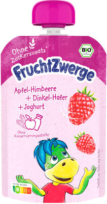 Danone FruchtZwerge Quetschi BIO Apfel-Himbeere + Joghurt + Dinkel-Hafer 90g