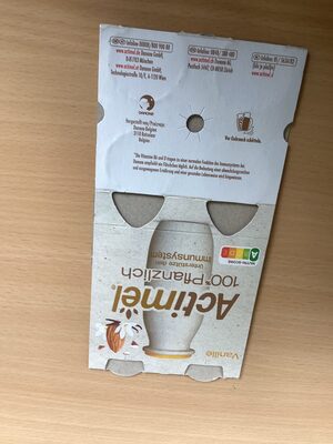 Danone Actimel® Pflanzlich Vanille 4 x 100g = 400g front packaging