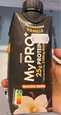 Danone MyPRO+ 25g Protein 5100mg BCAAs Milchgetränk Vanille 346g (330ml)