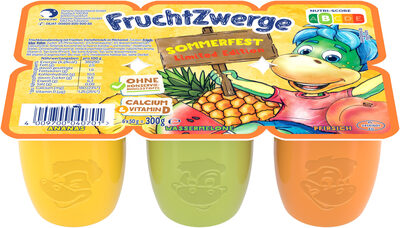 Danone FruchtZwerge Sommerfest Ananas/Wassermelone/Pfirsich (6 x 50g) = 300g