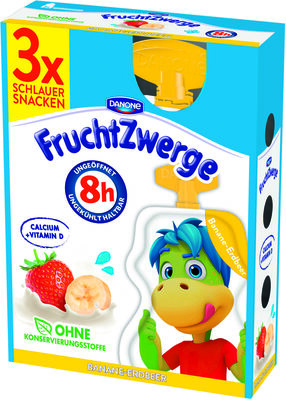 Danone FruchtZwerge für unterwegs Erdbeer/Banane 3 x 70g