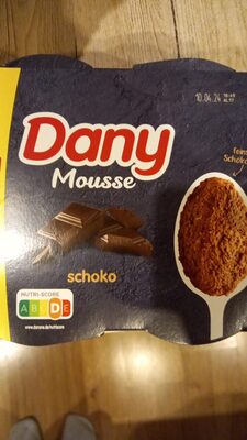 Danone DANY MOUSSE XXL Schoko 4x2x60g ingredients label