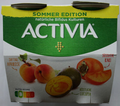 Activia Sommer-Edition Aprikose, Lucuma, Kaki