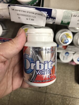Orbit White Strawberry Bottle