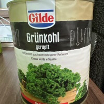Grünkohl gerupft