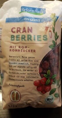 Reformhaus cranberries