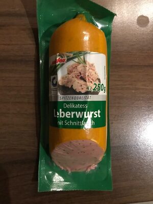 Delikatess Leberwurst mit Schnittlauch