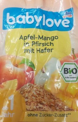 Fruchtmus Apfel-mango In Pfirsich Mit Hafer