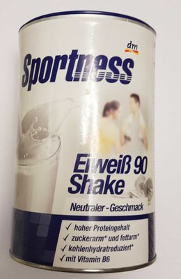 Sportness Eiweiß 90 Shake neutraler Geschmack