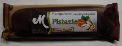 Marzipanbrot mit Zartbitterschokolade Pistazie