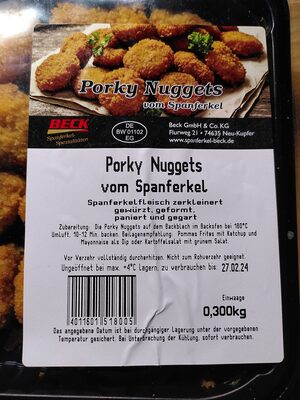 Porky Nuggets, Spanferkelfleisch