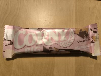 CORNY BIG Chocolate, Biscuit & Marshmallow flavour front packaging