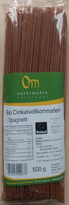 Bio Dinkelvollkornnudeln Spaghetti