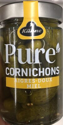 Pure cornichons front packaging