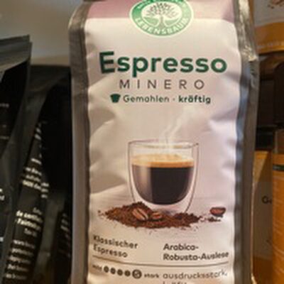 Espresso, gemahlen, Arabica-Robusta-Auslese