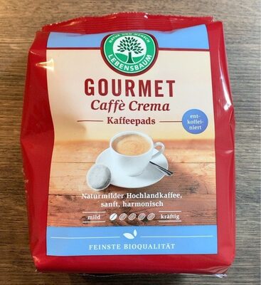 Gourmet Caffe Crema Kaffepads entkoffiniert