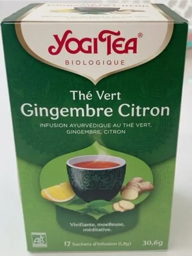 The vert gingembre citron front packaging