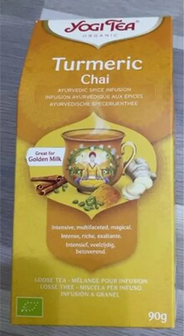 Turmeric Chai front packaging