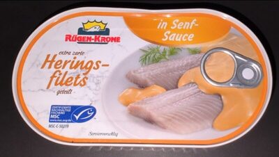 Heringsfilet in Senfsauce