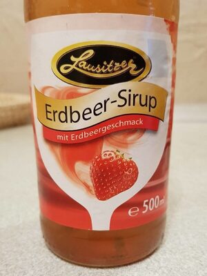 Erdbeer-Sirup front packaging