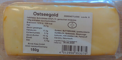 halbfester Schnittkäse 45% Fi TR geräuchert rindenlos