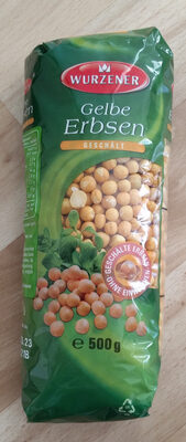 Gelbe Erbsen geschält