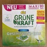 grüne Kraft Geschirrspültabs front packaging