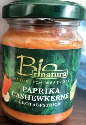 Paprika Cashewkerne Brotaufstrich front packaging