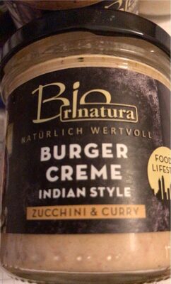 Burger Creme Indian Style Zucchini & Curry