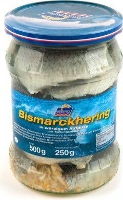 Bismarckhering im würzigen Aufguss front packaging