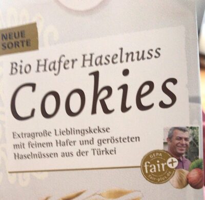 Bio Hafer Haselnuss Cookies
