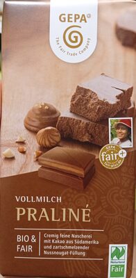 Vollmilch Praliné Schokolade