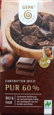 Zartbitter Mild Pur 60%