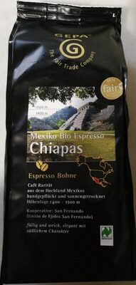 Café en grano bio Arabica chiapas