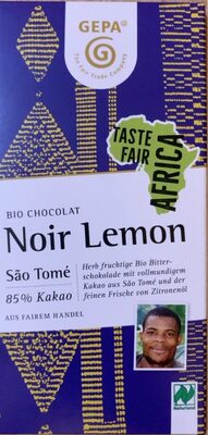 Bio Chocolat Noir Lemon