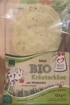 Kräuterkäse aus Weidemilch front packaging