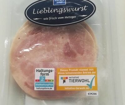 Lieblingswurst Bierschinken mit saftigen Schinkenstückchen front packaging