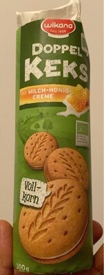 Bio Doppelkekse, Milch Honig front packaging