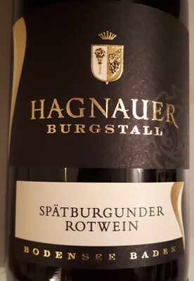Hagnauer Burgstall Spätburgunder Rotwein 2012 front packaging