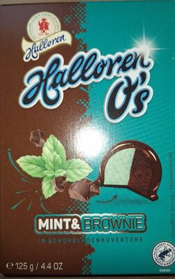 Halloren Mint & Brownie front packaging