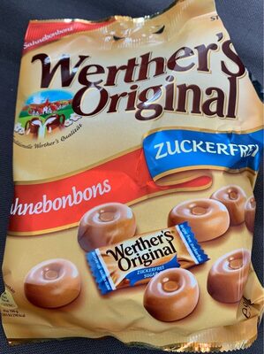 Werther's Original Sugar Free front packaging