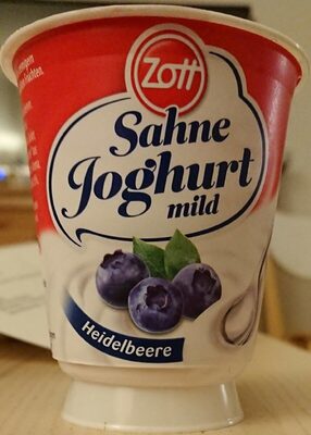 Sahne Joghurt Heidelbeere