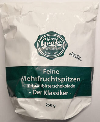 Feine Mehrfruchtspitzen mit Zartbitterschokolade Lebkuchen