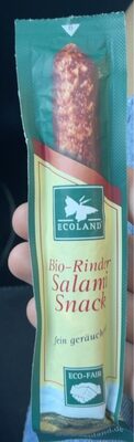 Bio-Rinder Salami Snack front packaging