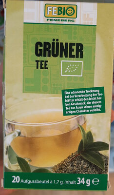 Grüner Tee front packaging