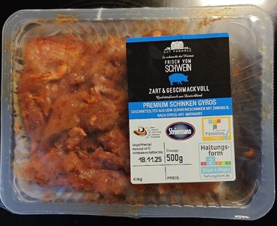 Schweinegeschnetzeltes nach Gyros Art front packaging