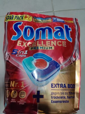 LIDL Henkel Somat Spülmaschinen-Tabs Excellence Premium 5in1 67 1.246St. 11.99€ 1St. 0.18€ 1kg 9.61€